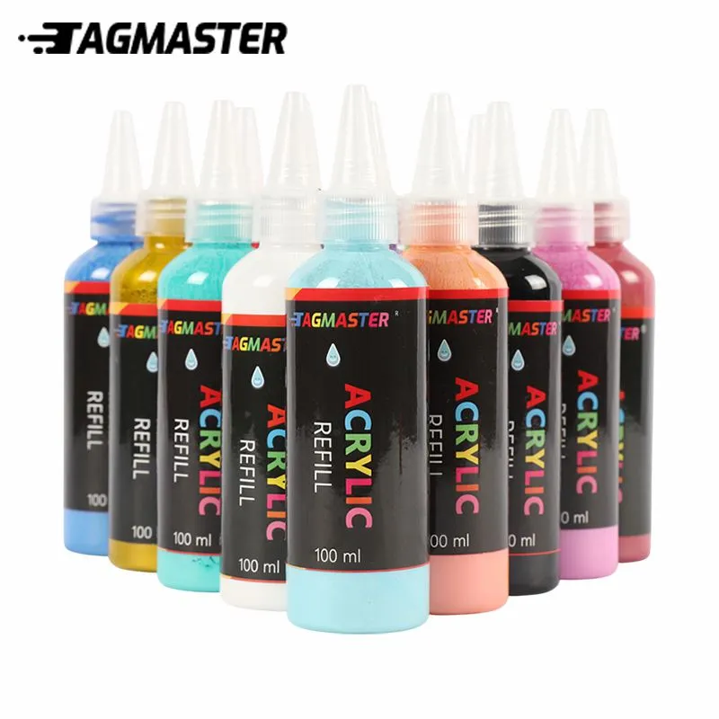 Ensemble d'encre en acrylique 100 ml|60+ Couleurs vibrantes|Encre imperméable à haute pigment pour la peinture, la calligraphie, les marqueurs, l'art bricolage