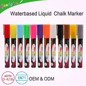 Marqueur de craie liquide de 12 couleurs